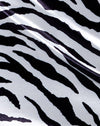 Horizontales Zebra Schwarz und Weiß