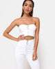 Bild von Zipshi Crop Top in Weiß