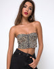 Bild von Zipshi Crop Top in Rar Leopard Braun