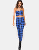 Bild von Jolim Tapered Trouser in Tartan Blau
