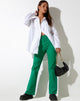 Image of Zoven Schlaghose aus Twill Blush Green