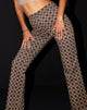 Image of MOTEL X IRIS Zoven Flare Hose in Chain Tangle Dunkelbraun