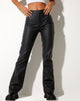 Image of Zoven Hose aus PU Mattschwarz