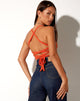 Bild von Nara Crop Top in Rib Tangerine