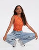 Abbildung des Baruna Tops in Retro Heart Orange