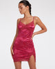 Bild von Coti Bodycon Dress in Rose Flock Magneta