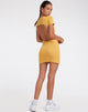IMAGE OF Enya Minikleid in Rippendottergelb