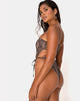 Image of Hiwa Badeanzug in Schlange Taupe