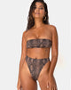 Bild von Izarla Bikinioberteil in Schlange Taupe