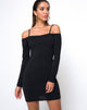 Image of Jetty Bodycon Kleid in Schwarz