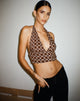 Bild von Nanda Crop Top in Chain Tangle Dunkelbraun