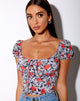 Bild von Mazu Top in Blooming Rose