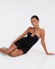 Bild von Nibe Bodycon Kleid aus Lycra Schwarz
