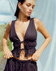 Bild von Kayson Crop Top aus schwarzer Popeline