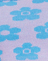 Niedliches Gänseblümchen fliederblau