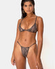 Bild von Valter Bikini-Oberteil in Schlange Taupe