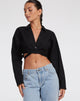 Abbildung von Elyse Crop Top in Rami Black