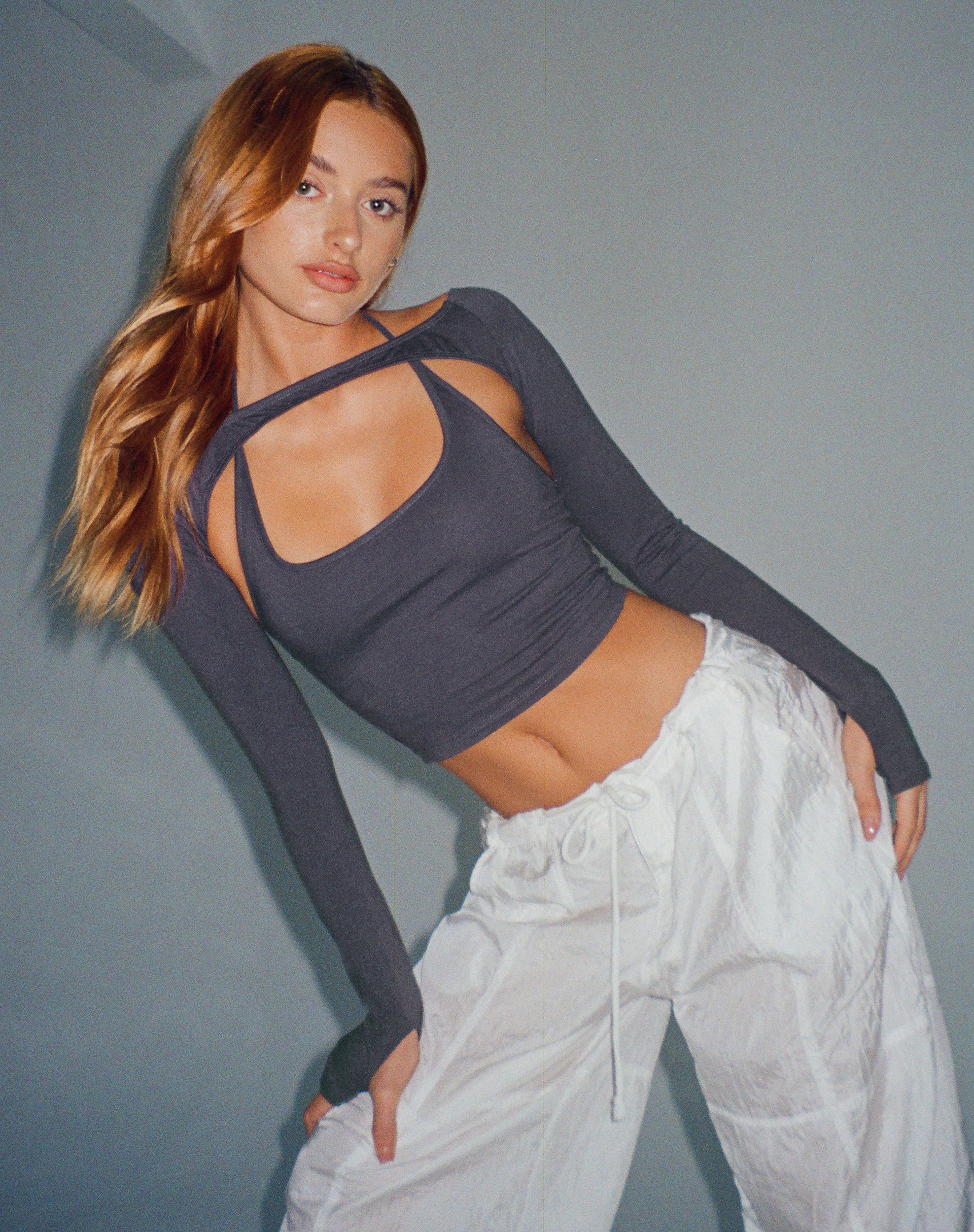 Bild von Brandy Crop Top in Ocean Storm