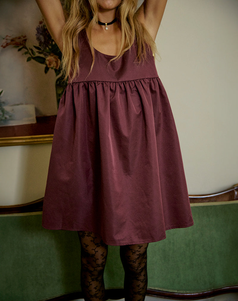 Image of Marona Kleid in Dunkelbeere