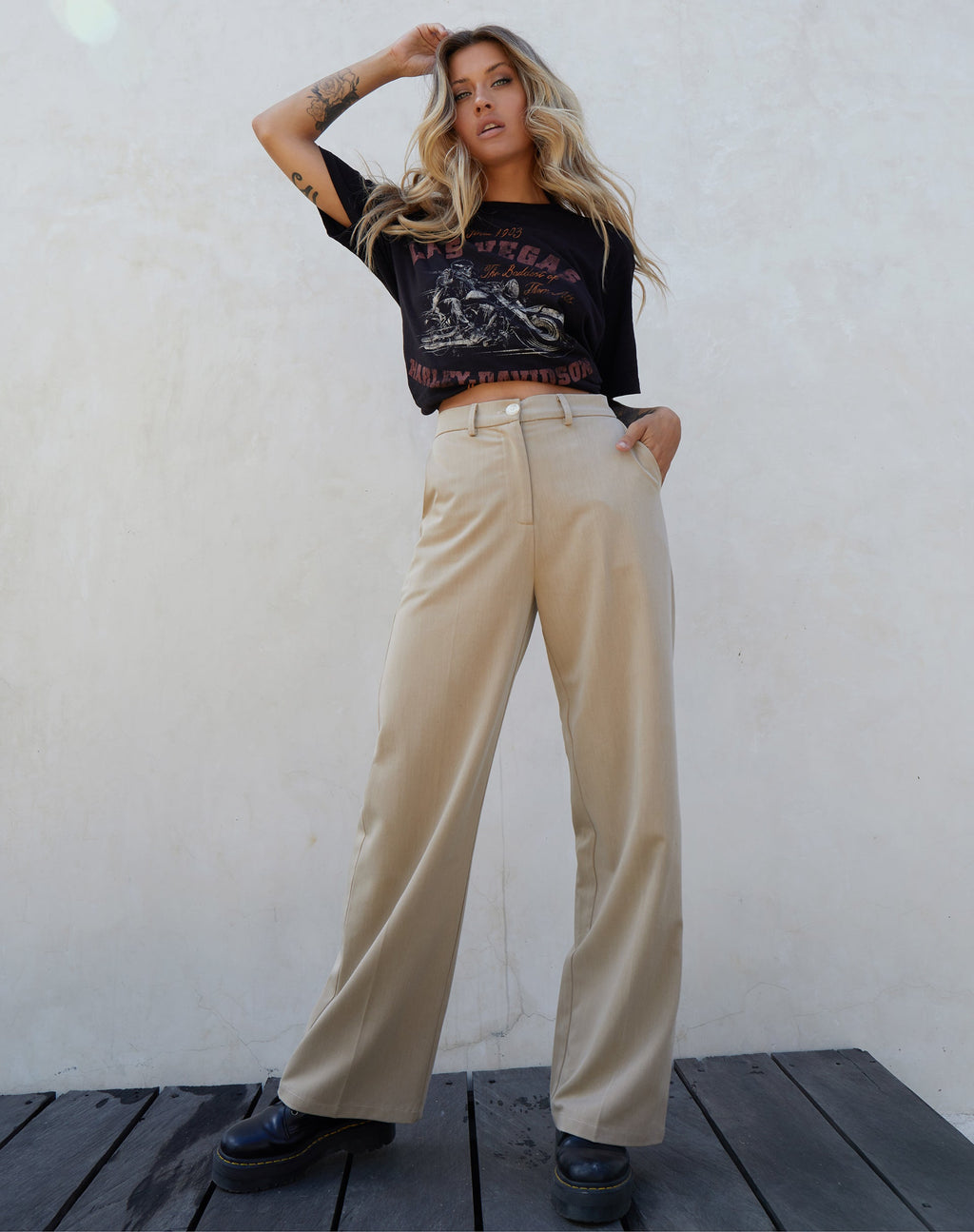 Abba-Hose in Tan