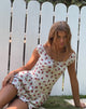 Bild von Aca Bardot Minikleid in Weiß Rose Polka