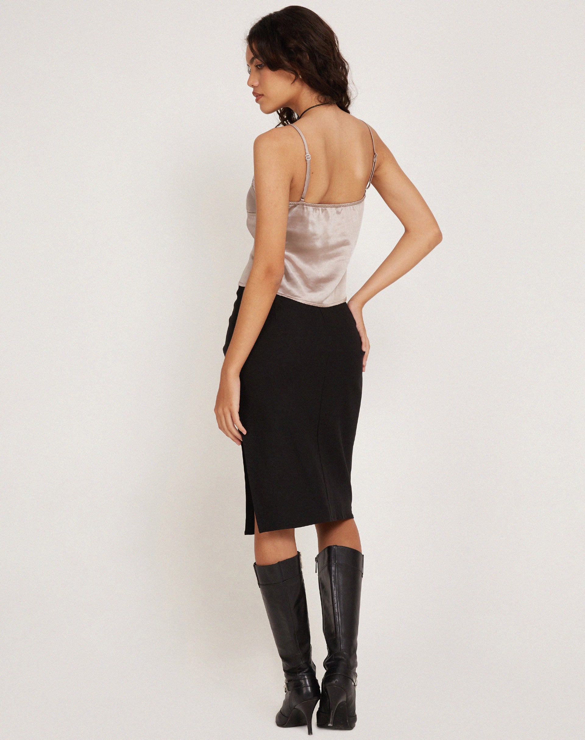 Bild von Adalia Cami Top in Satin Champagne
