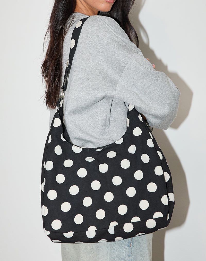 Image of Aimi Tasche in Large Polka Schwarz