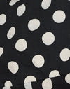Groß Polka Schwarz