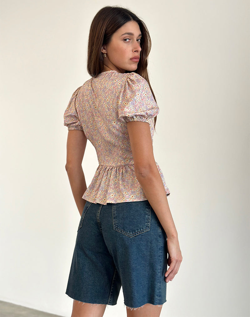 Image of Ajasi Bluse in 70er Jahre Prairie Girl Flock