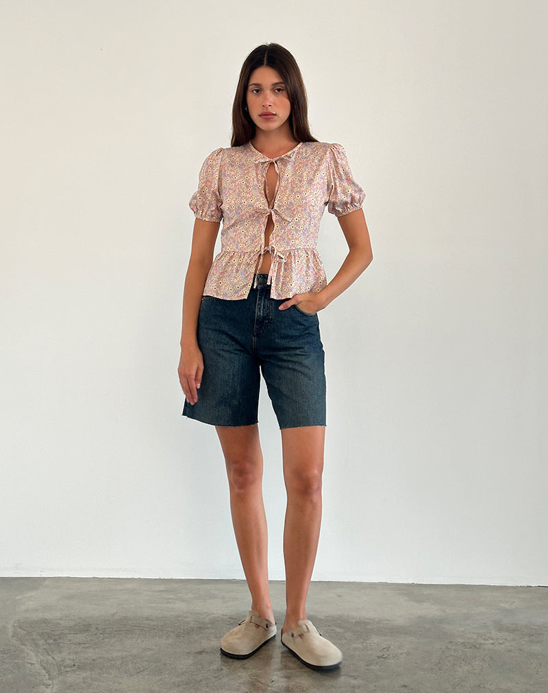 Image of Ajasi Bluse in 70er Jahre Prairie Girl Flock
