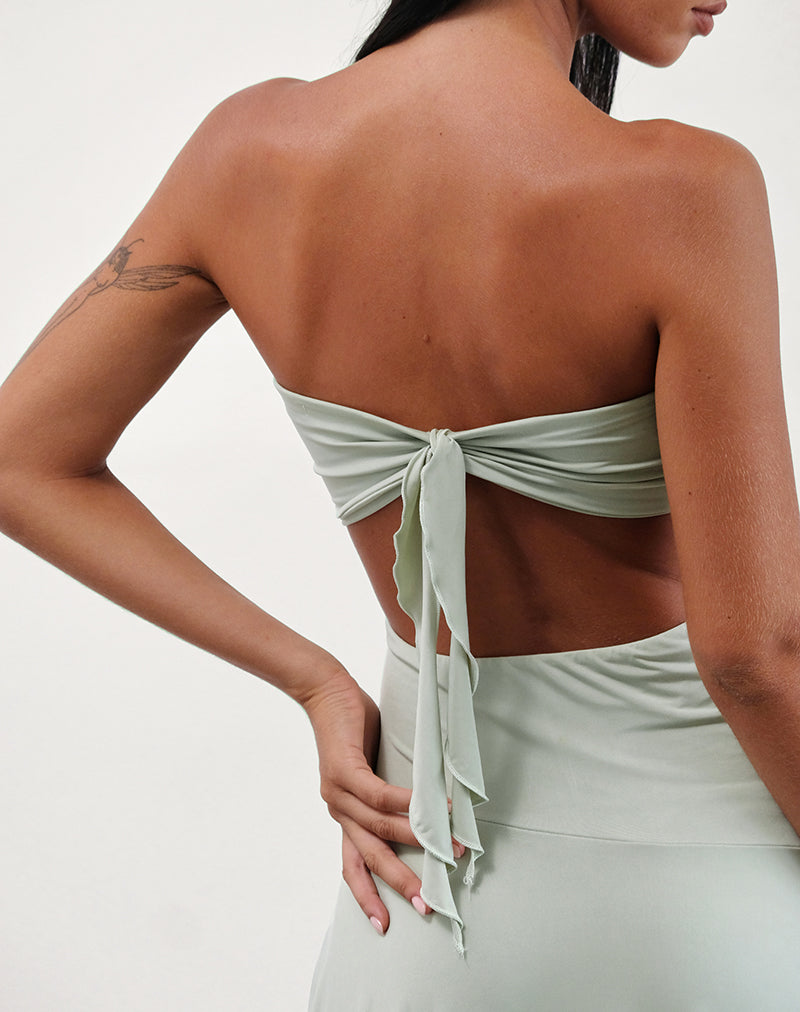 Image of Akira Bandeau Midikleid in Slinky Sage