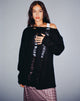Bild von Akohara Laddered Knitted Top in Schwarz