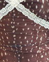 Mesh Hirsche Druck Braun