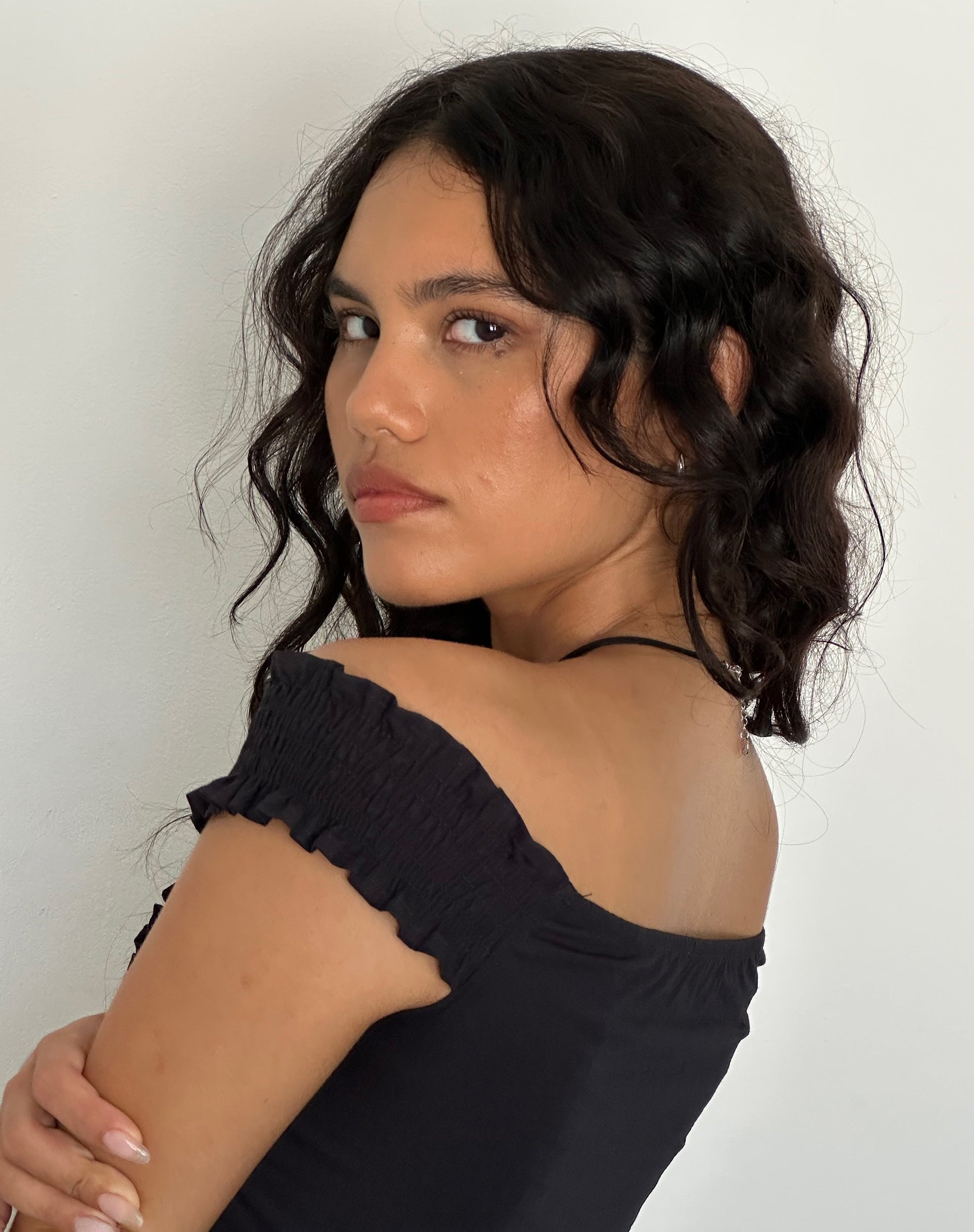 Bild von Alderidge Bardot Korsett Top in Schwarz