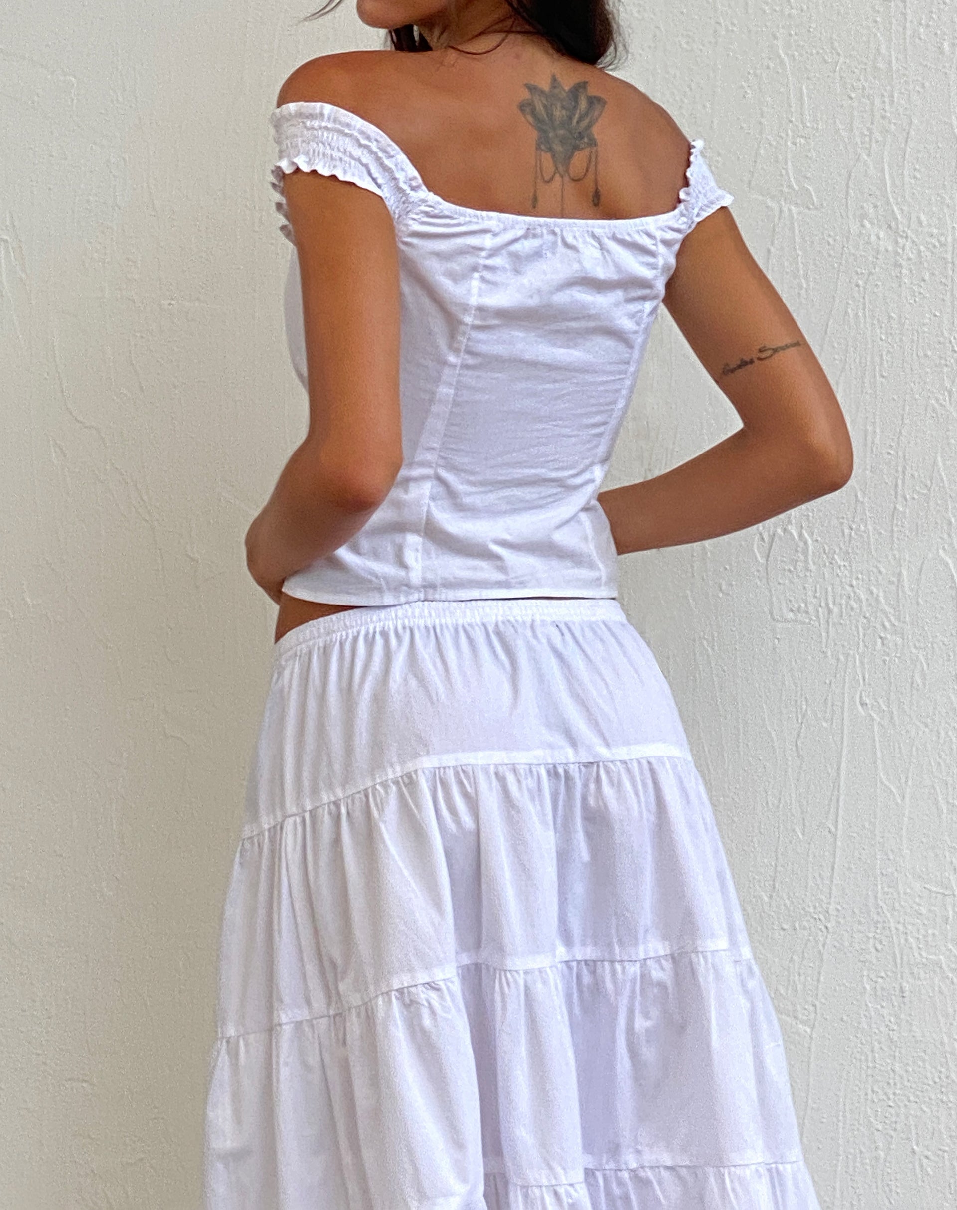 Bild von Alderidge Bardot Korsett-Top in Weiß