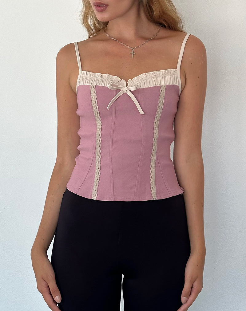 Bild von Alexa Korsett-Top in Dusky Pink