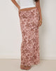 Bild von Alfreda Maxirock mit neutralem Blumendruck