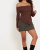Abbildung von Amandari Bardot Top in Chocolate