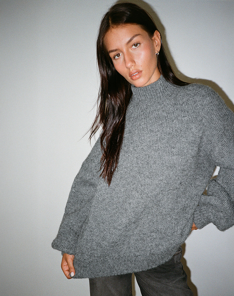 Amato Pullover in Übergröße in Grau