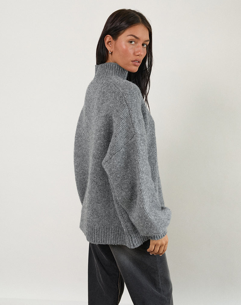 Image of Amato Pullover in Übergröße in Grau