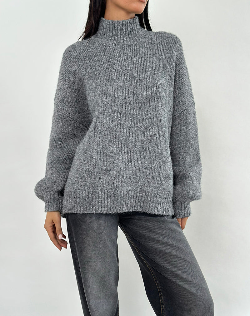 Image of Amato Pullover in Übergröße in Grau