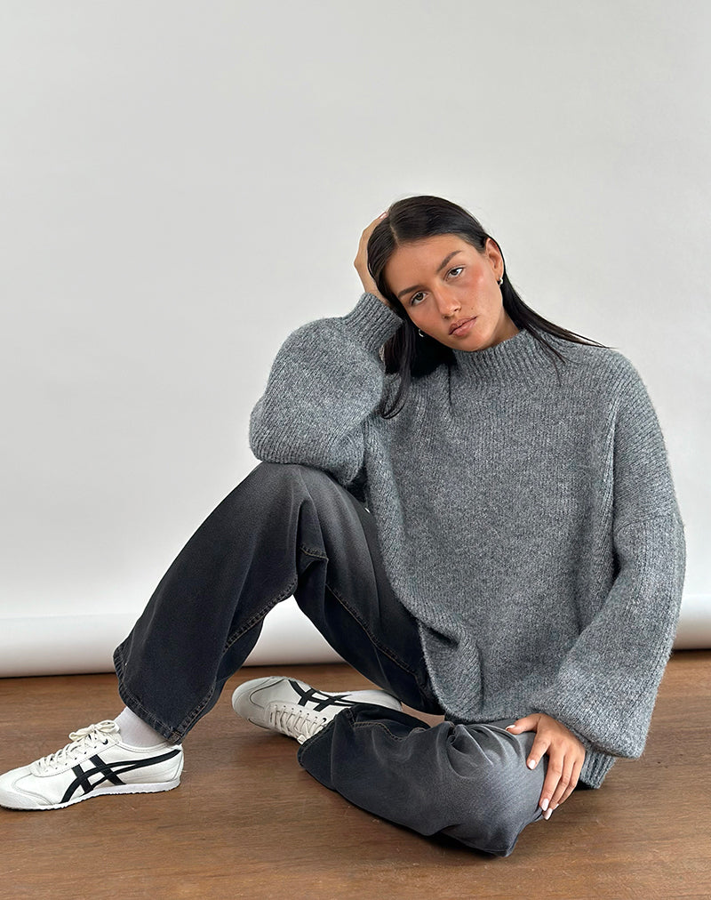 Image of Amato Pullover in Übergröße in Grau