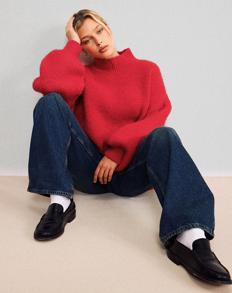 Image of Amato Pullover in Übergröße in Rot