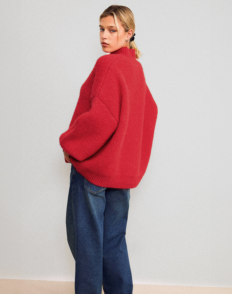 Image of Amato Pullover in Übergröße in Rot