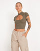 Image von Anelis Crop Top in Tarmac Grün