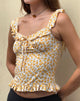 Bild von Angelica Top in Yellow Cosmos Garden