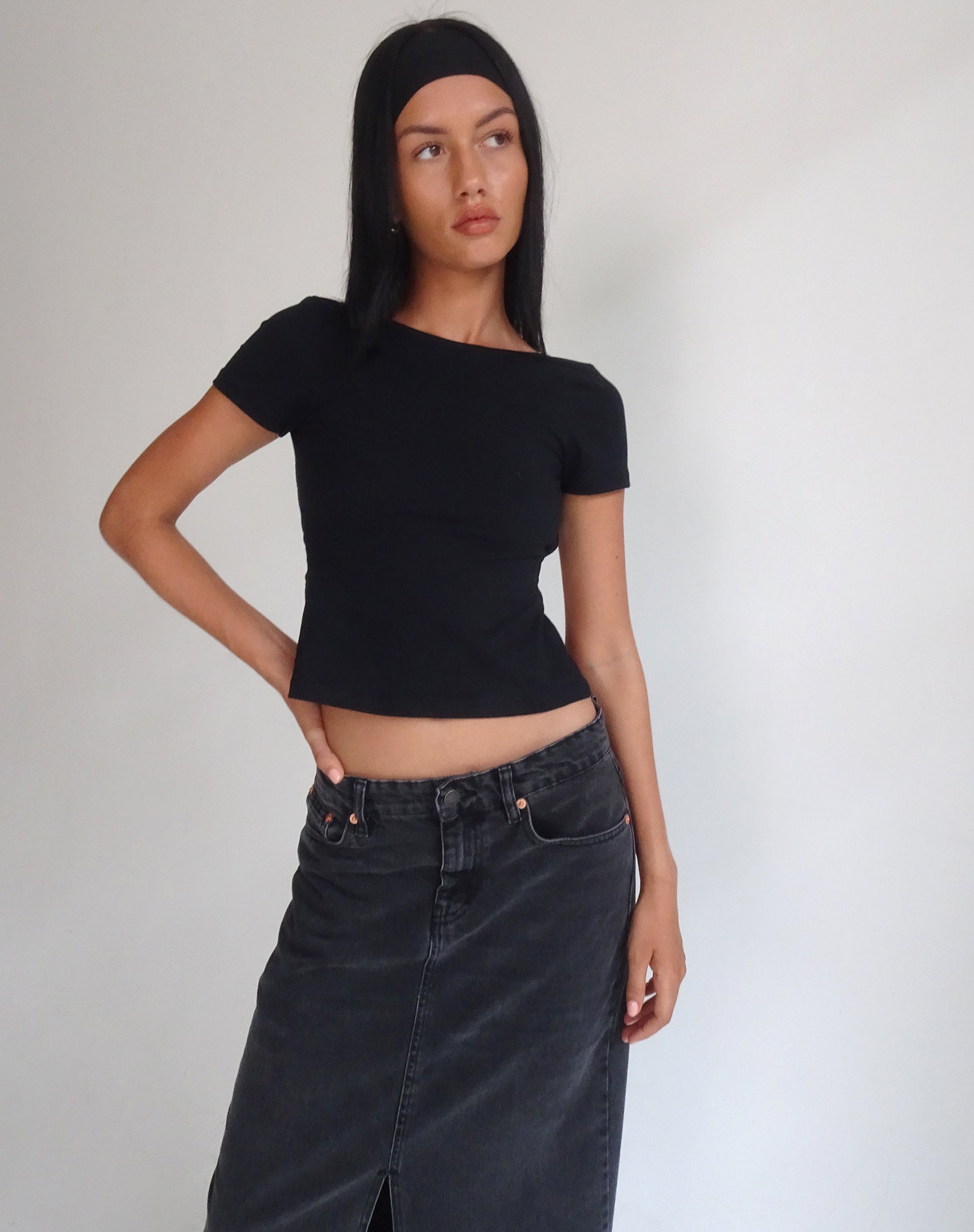 Bild von Anita Open Back Top in Schwarz