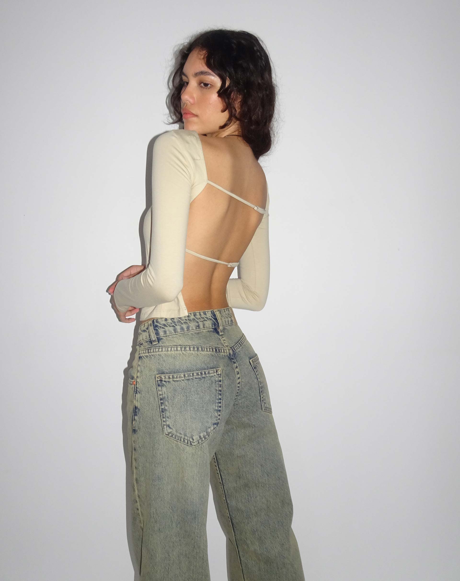 Bild von Ansita Langarm-Top in Coconut Milk