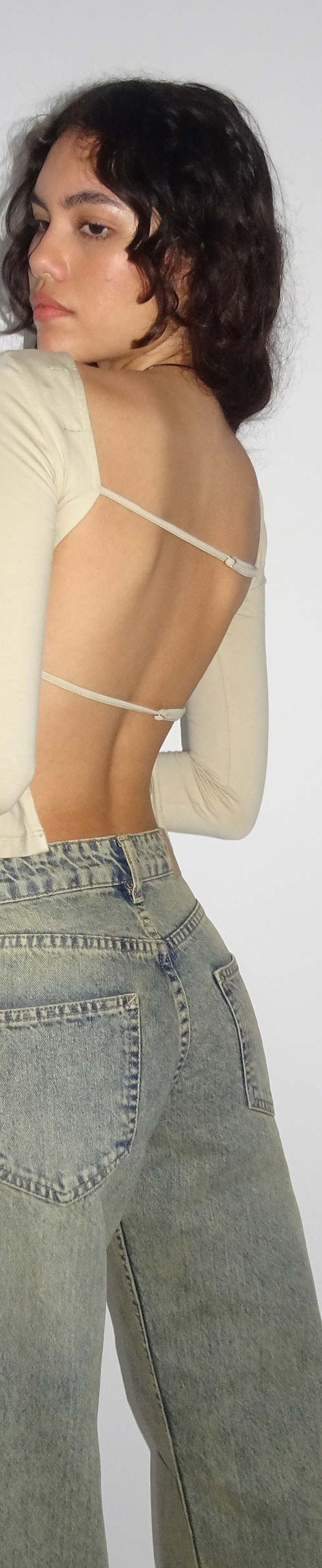 Bild von Ansita Langarm-Top in Coconut Milk