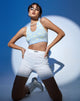 Image of Anura Crop Top in Baby Shroom Blau Gelb